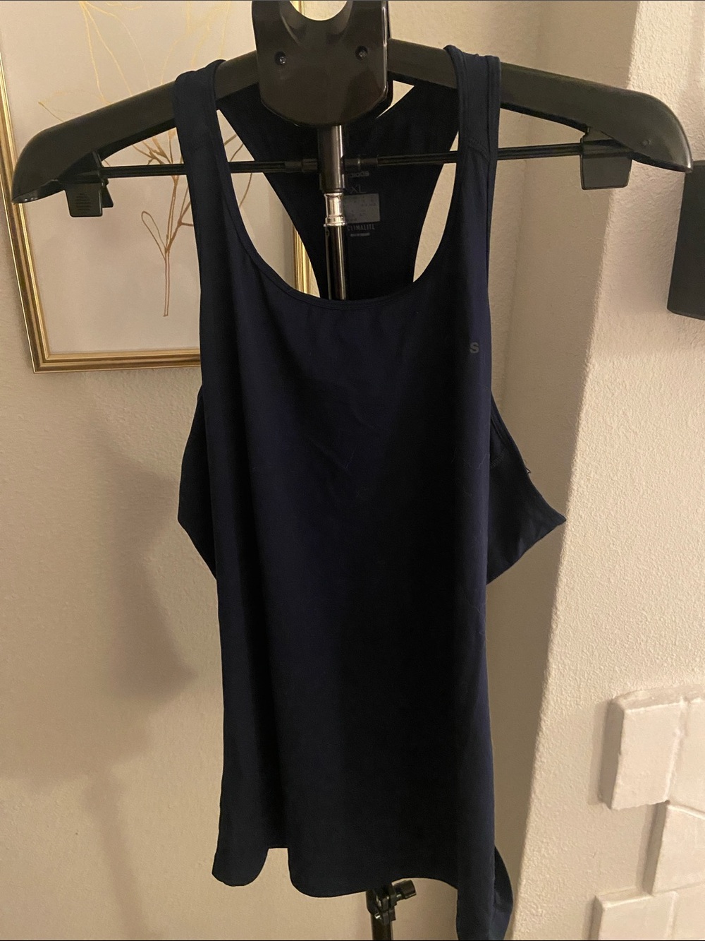 adidas Dark Navy Racerback Tank Top